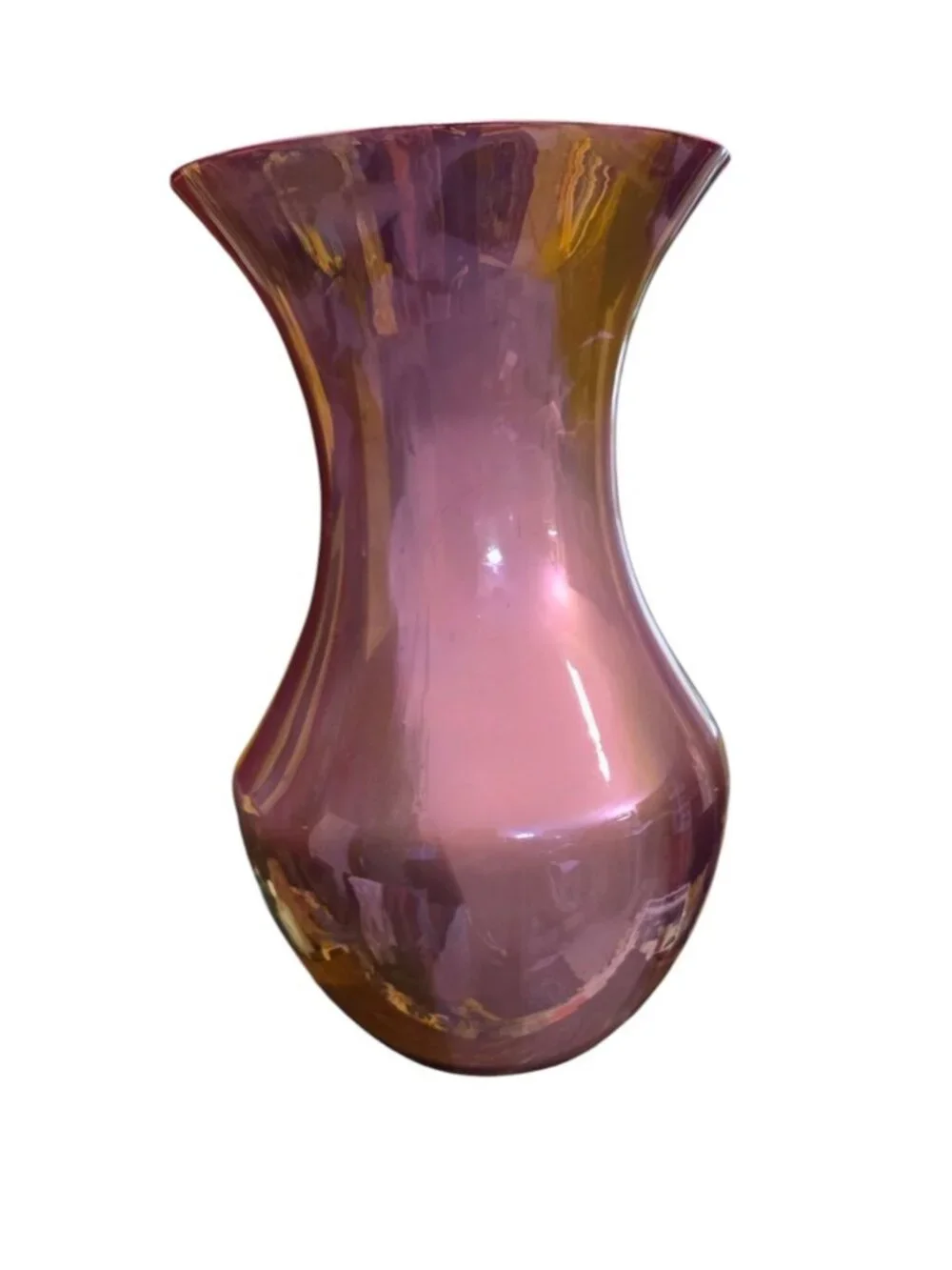 Fluid Art Acrylic Pour Hand-Painted Glass Vase, Modern Decor, OOAK,  Dry Flowers